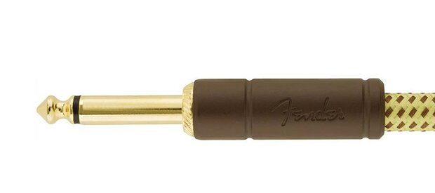 Fender DeLuxe Series 5.5 meter instrumentkabel, yellow tweed