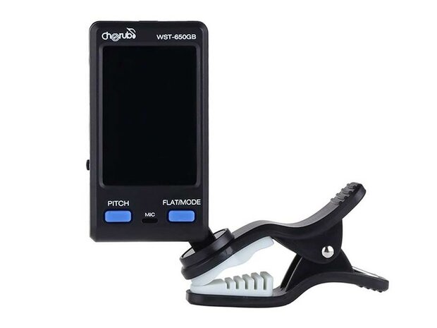 Cherub guitar and bass clip tuner /stemapparaat