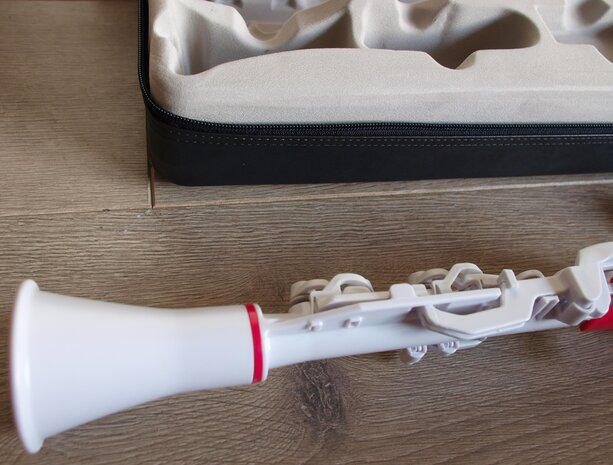 Nuvo Clarineo, wit-pink, Stemming C, Licht polymeer, Standaardset
