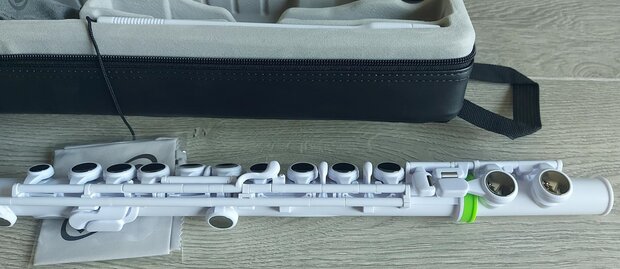 Nuvo Student Flute, White White Green