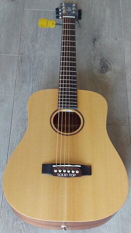 Cort Folkgitaar, Earth Mini Traveller, Open Pore met gigbag, kleiner model (3/4)