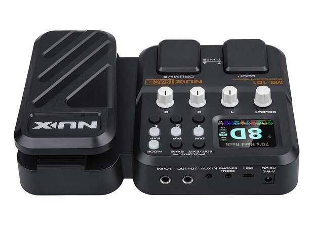 NUX Multi-Effects guitar amp modeling processor and multi effect with drum machine and phrase looper