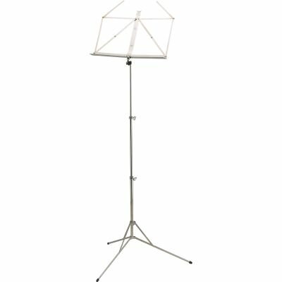 K&M 103 Touring stand nickel muziekstandaard pupiter, klein opklapbaar