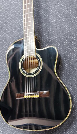 Beaverkreek Crossover BCX0SCE-BK, electro-akoestische klassieke gitaar
