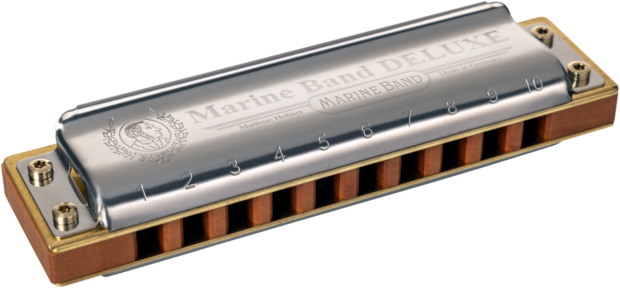 Hohneer Mondharmonica, Marine Band – Deluxe, E-, G-, A-, Bb of C-stemming