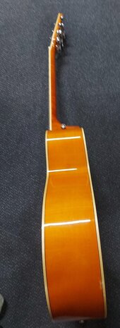 Tanglewood Super Jumbo Evolution Exotic Viscount Trans Orange nu met koffer