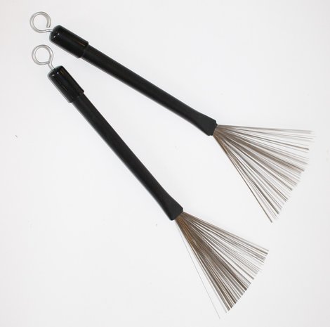 Set brushes, uitschuifbaar, zwart handvat