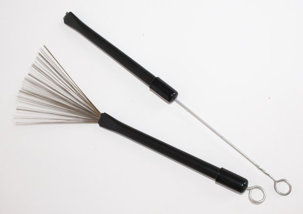 Set brushes, uitschuifbaar, zwart handvat