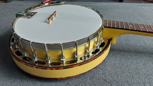 Recording King Banjo Starlight Sunbeam RKS-06-YE 5-snarig