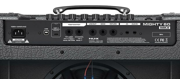 NUX Mighty Series modeling amplifier 60 watt - 12" speaker - amp modeling - DSP - looper - tuner - USB audio