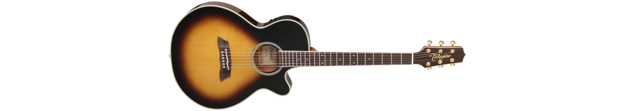 Takamine TN138C Sunburst Thinline met koffer