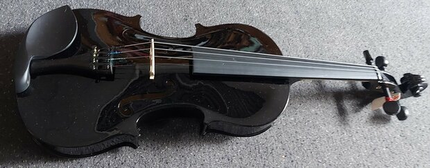 Viool 4/4 (volwassen model) compleet, zwart 