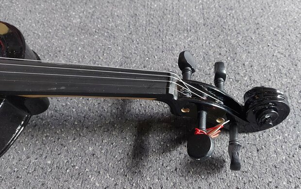 Viool 4/4 (volwassen model) compleet, zwart 