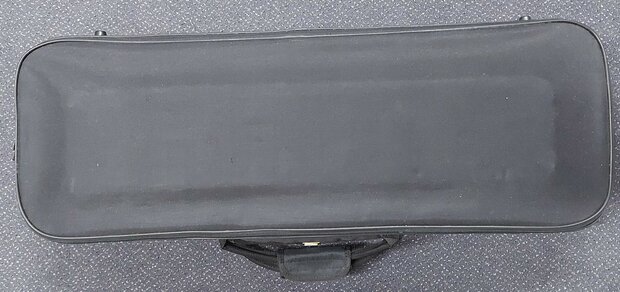 Koffer Altviool zwart met hygrometer