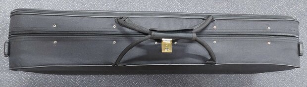 Koffer Altviool zwart met hygrometer
