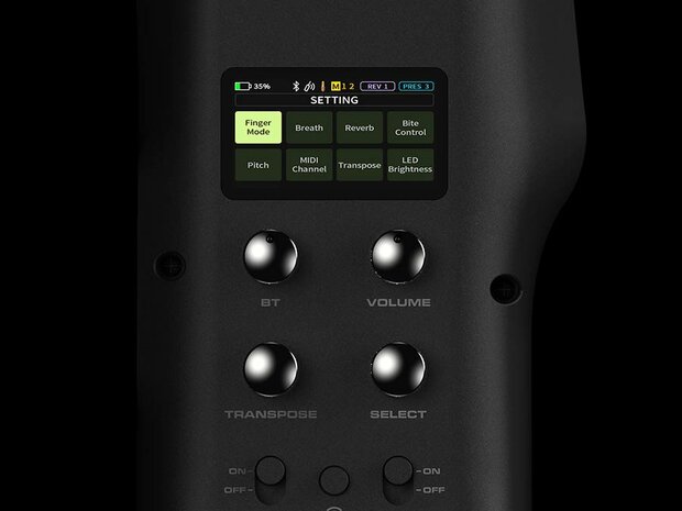 NUX Nes-1 digitale saxofoon, met bluetooth, draadloos met 5W speaker, zwart