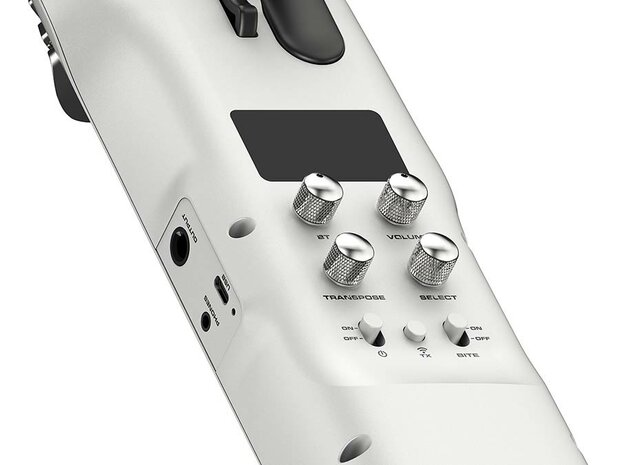 NUX Nes-1 digitale saxofoon, met bluetooth, draadloos met 5W speaker, wit