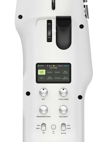 NUX Nes-1 digitale saxofoon, met bluetooth, draadloos met 5W speaker, wit