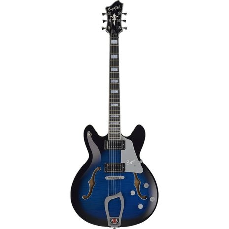 Hagstrom Super Viking, Dark Baltic Sea Flame, Limited edition 