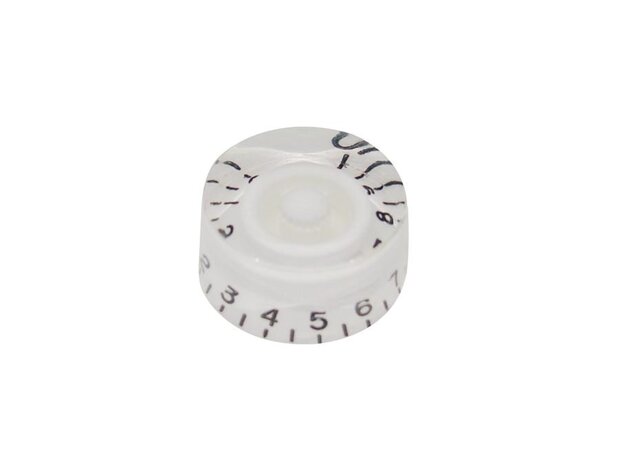 Speed knob (hatbox) transparant; zwart of wit