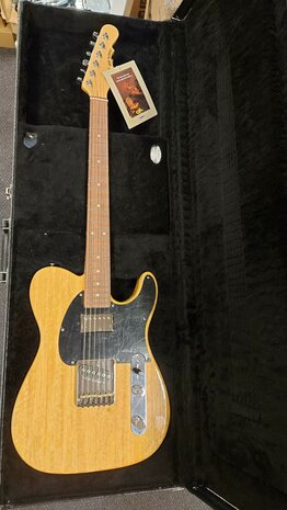G&L USA Custom Build Korina Asat Classic Bluesboy Honey Ale met luxe Tolex case