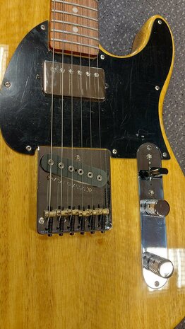 G&L USA Custom Build Korina Asat Classic Bluesboy Honey Ale met luxe Tolex case