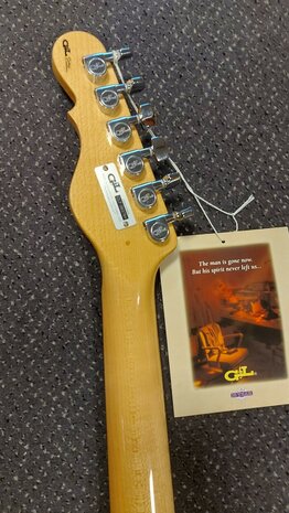 G&L USA Custom Build Korina Asat Classic Bluesboy Honey Ale met luxe Tolex case