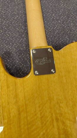 G&L USA Custom Build Korina Asat Classic Bluesboy Honey Ale met luxe Tolex case