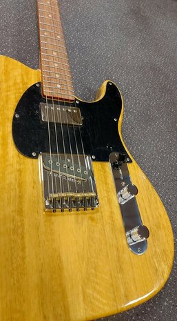 G&L USA Custom Build Korina Asat Classic Bluesboy Honey Ale met luxe Tolex case