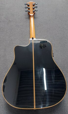 L&acirc;g T100DCE Tramontane dreadnought met element, zwart