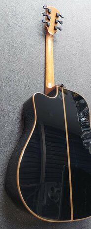 L&acirc;g T100DCE Tramontane dreadnought met element, zwart