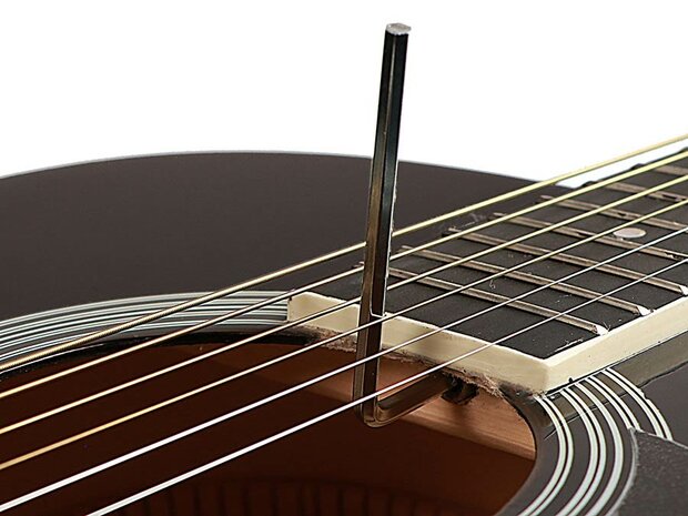 Nashville by Richwood, Dreadnought gitaar, zwart