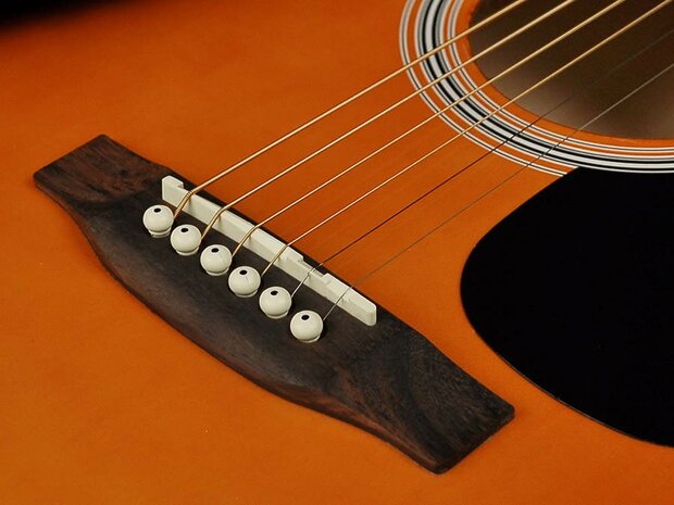 Nashville by Richwood, Dreadnought gitaar, sunburst