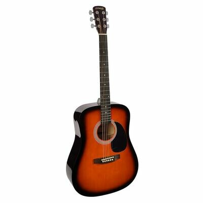 Nashville by Richwood, Dreadnought gitaar, sunburst
