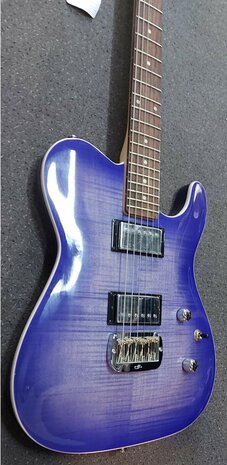 G&L Asat DeLuxe Carved Top, BBS Brigth Blueburst