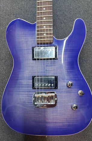 G&L Asat DeLuxe Carved Top, BBS Brigth Blueburst