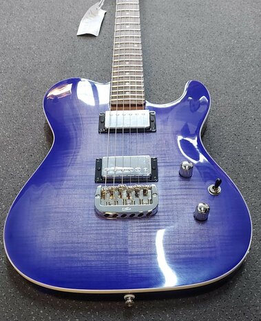 G&L Asat DeLuxe Carved Top, BBS Brigth Blueburst
