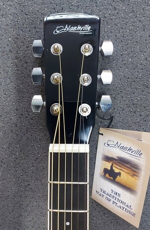 Nashville by Richwood, Dreadnought gitaar, sunburst