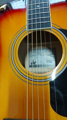 Nashville by Richwood, Dreadnought gitaar, sunburst