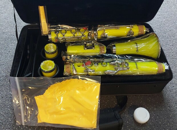 Klarinet Bb (Bes / Sib), B&ouml;hmsysteem, Colorline, Geel