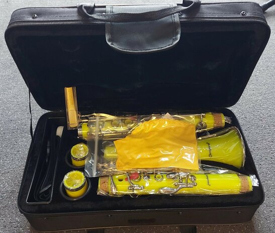 Klarinet Bb (Bes / Sib), B&ouml;hmsysteem, Colorline, Geel