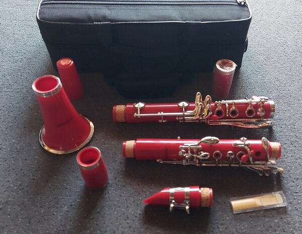 Klarinet Bb (Bes / Sib), B&ouml;hmsysteem, Colorline, rood