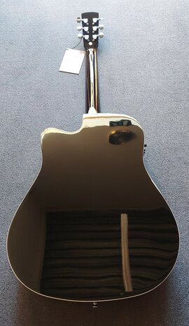 Nashville by Richwood, Dreadnought electro-akoestische gitaar, sunburst met dikke hoes