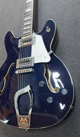 Hagstrom Super Viking, Dark Baltic Sea Flame, Limited edition 