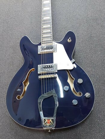 Hagstrom Super Viking, Dark Baltic Sea Flame, Limited edition 