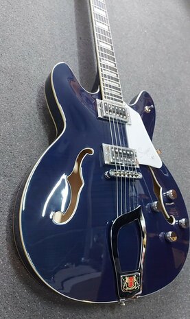 Hagstrom Super Viking, Dark Baltic Sea Flame, Limited edition 