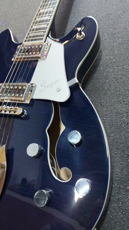 Hagstrom Super Viking, Dark Baltic Sea Flame, Limited edition 