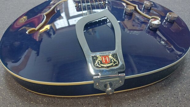 Hagstrom Super Viking, Dark Baltic Sea Flame, Limited edition 