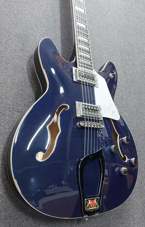 Hagstrom Super Viking, Dark Baltic Sea Flame, Limited edition 
