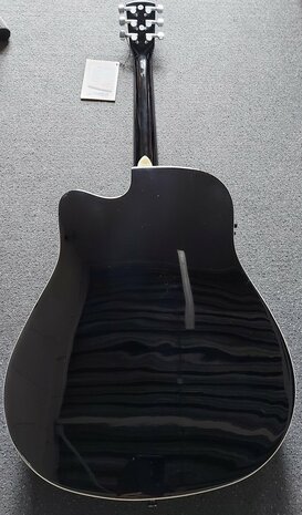 Nashville by Richwood electro-akoestische gitaar met dikke hoes, zwart